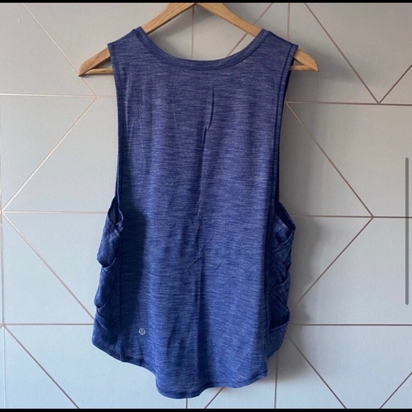 Lululemon Var-City Muscle Tank Heathered Hero Blue - Picture 3 of 5